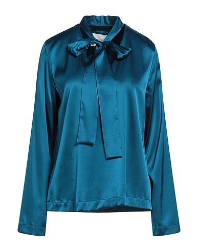 XACUS Top Aquamarin 96% Seide, 4% Elastan