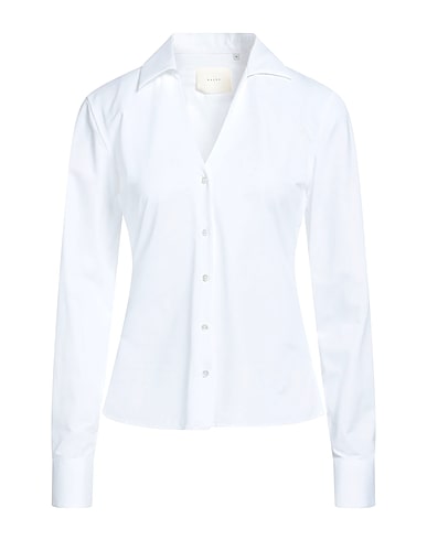 XACUS Solid colour shirts & blouses White 86% Polyamide, 14% Elastane