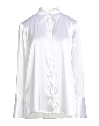 XACUS Camicie e bluse tinta unita Bianco 96% Seta, 4% Elastan