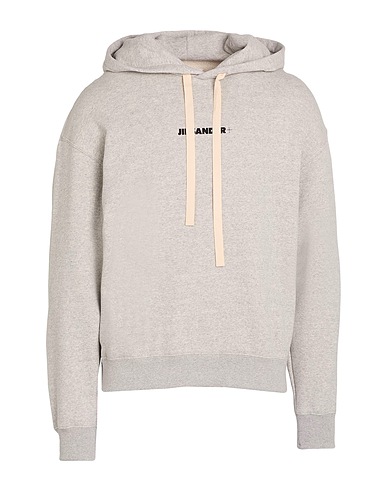 JIL SANDER+ Hooded track jacket Grey 100% Cotton