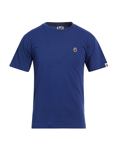 A BATHING APE Basic T-Shirt Navy blue 100% Cotton