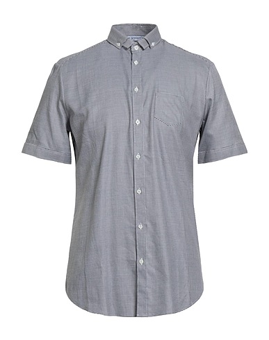 NEIL BARRETT Patterned shirt Black 100% Cotton