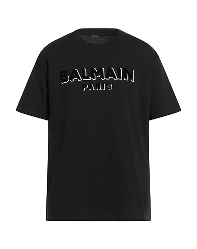 BALMAIN T-shirt Black 100% Cotton