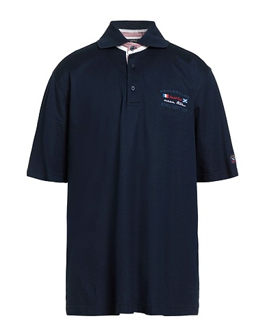 PAUL & SHARK Polo shirt Midnight blue 100% Cotton