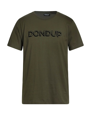 DONDUP T-shirt Verde militare 100% Cotone
