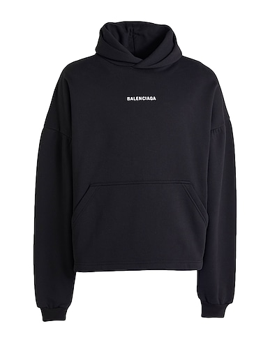 BALENCIAGA Hooded track jacket Black 100% Cotton