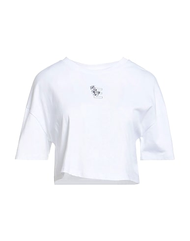 ERIKA CAVALLINI Crop top White 100% Cotton