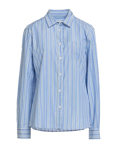 WEEKEND MAX MARA Striped shirt Light blue 100% Cotton