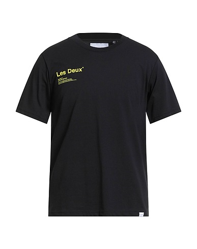 LES DEUX T-shirt Black 50% Recycled cotton, 50% Recycled polyester