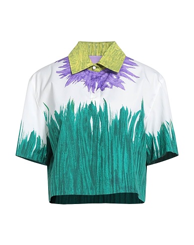 WEEKEND MAX MARA Patterned shirts & blouses A WEEKEND WITH ASHLEY PARK
 Emerald green 100% Cotton