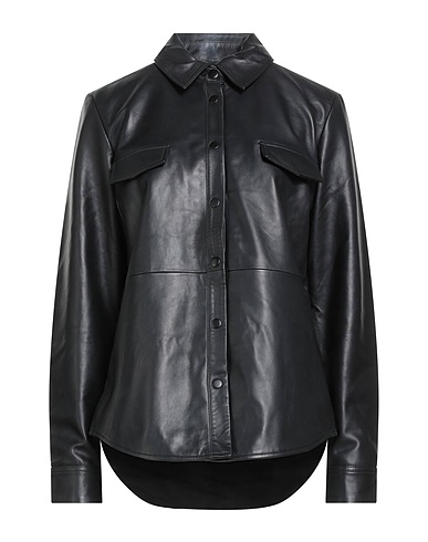 BOLONGARO TREVOR Solid colour shirts & blouses 100% Sheepskin