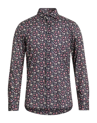 ETRO Camisa estampada Azul noche 100% Algodón