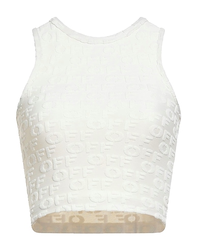 OFF-WHITE™ Crop top Ivory 98% Polyamide, 2% Elastane