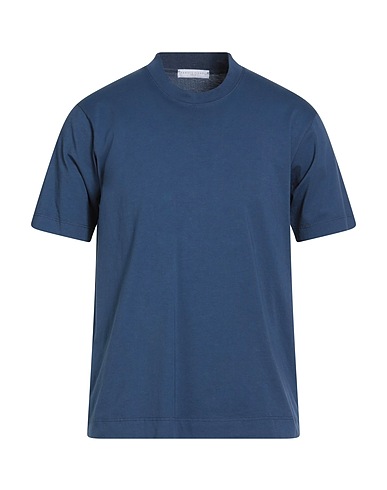 DANIELE FIESOLI Basic T-Shirt Navy blue 100% Cotton