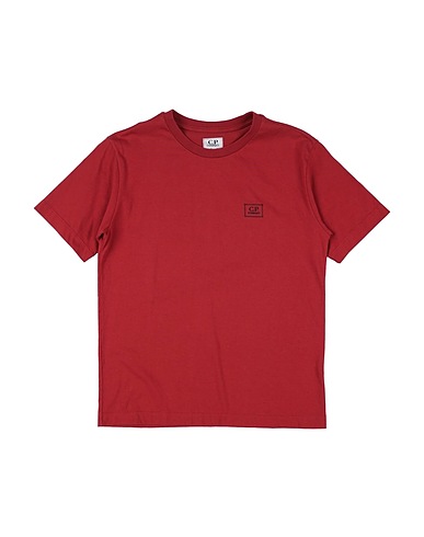 C.P. COMPANY UNDERSIXTEEN T-shirt Mattone 100% Cotone