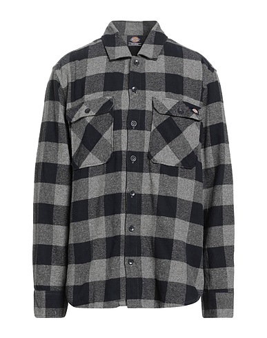 DICKIES Checked shirt Grey 100% Cotton
