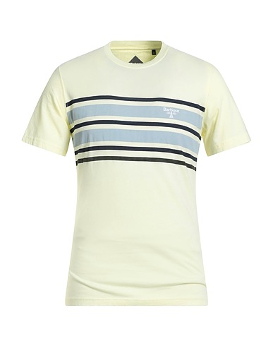 BARBOUR T-shirt BEACON Yellow 100% Cotton