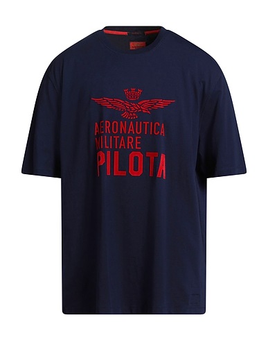 AERONAUTICA MILITARE T-shirt Navy blue 100% Cotton