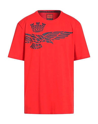 AERONAUTICA MILITARE T-shirt Red 100% Cotton