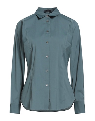 THEORY Solid colour shirts & blouses 72% Cotton, 23% Nylon, 5% Elastane