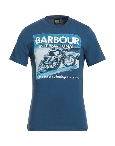 BARBOUR T-shirt INTERNATIONAL Slate blue 100% Cotton