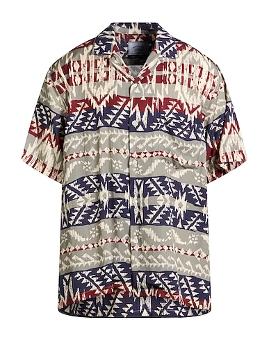 PORTUGUESE FLANNEL Patterned shirt Burgundy 100% Lyocell