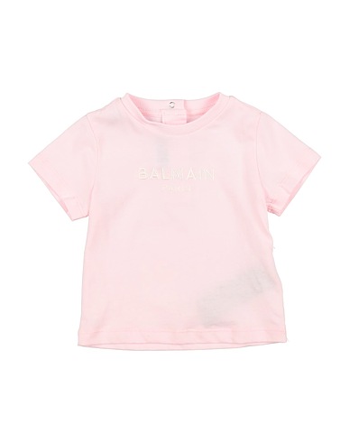 BALMAIN T-shirt Rose 100% Coton