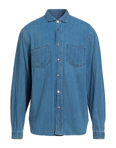 LARDINI Denim shirt 100% Cotton