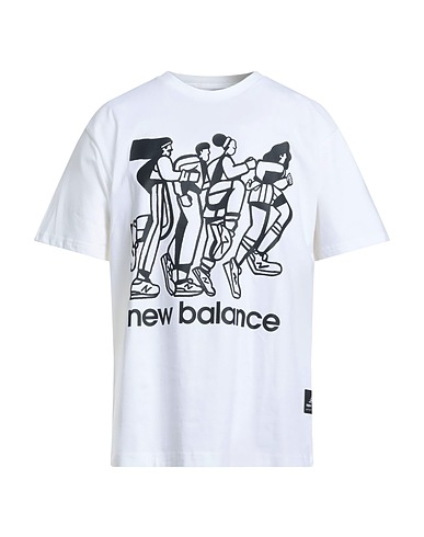 NEW BALANCE T-Shirt Weiß 100% Baumwolle