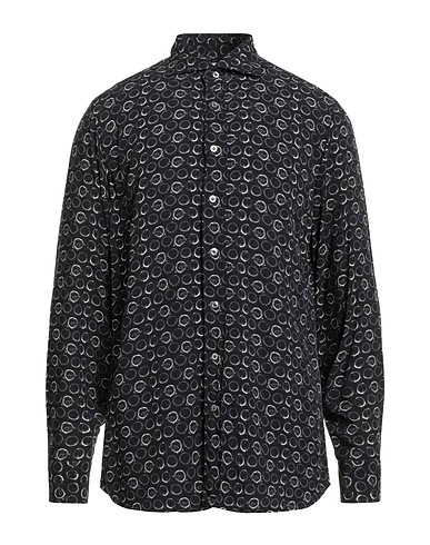 LARDINI Patterned shirt 100% Viscose