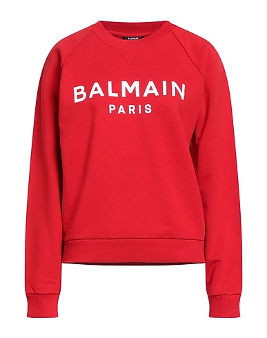 BALMAIN Sweatshirt Red 100% Cotton