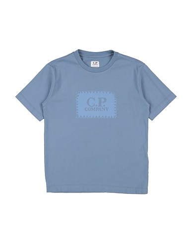 C.P. COMPANY UNDERSIXTEEN T-shirt Avio 100% Cotone, Elastan