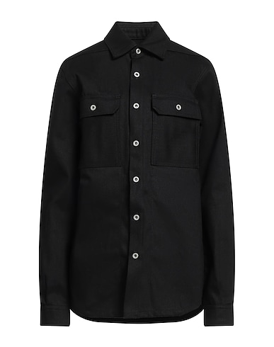 DRKSHDW by RICK OWENS Denim shirt Black 100% Cotton