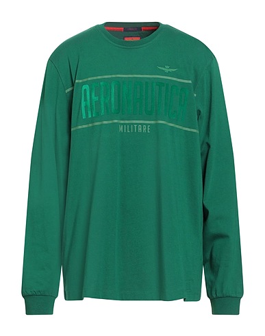 AERONAUTICA MILITARE Ｔシャツ グリーン コットン 100%