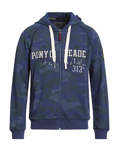 AERONAUTICA MILITARE Hooded sweatshirt Blue 100% Cotton