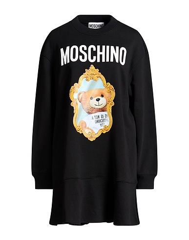 MOSCHINO ミニワンピース・ドレス COUTURE ブラック オーガニックコットン 100%