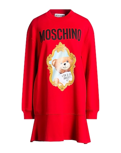 MOSCHINO Short dress COUTURE Red 100% Organic cotton