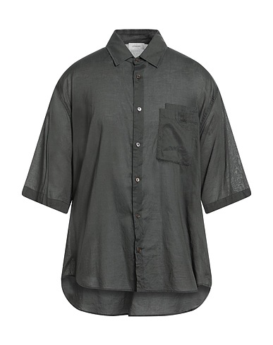LEMAIRE Solid color shirt Charcoal 100% Cotton