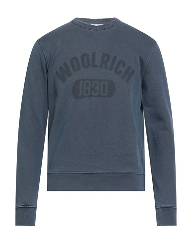 WOOLRICH Sweatshirt Slate blue 100% Cotton