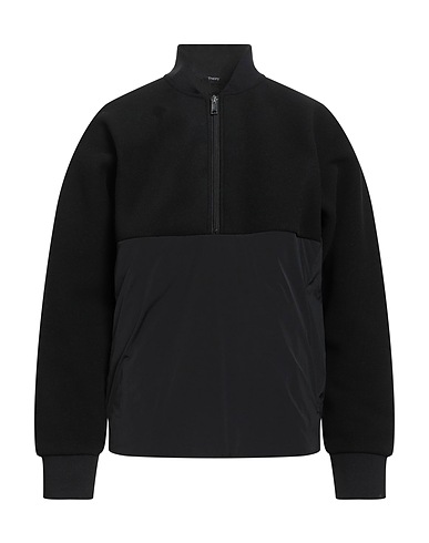 THEORY Sweatshirt Black 100% Recycled polyester