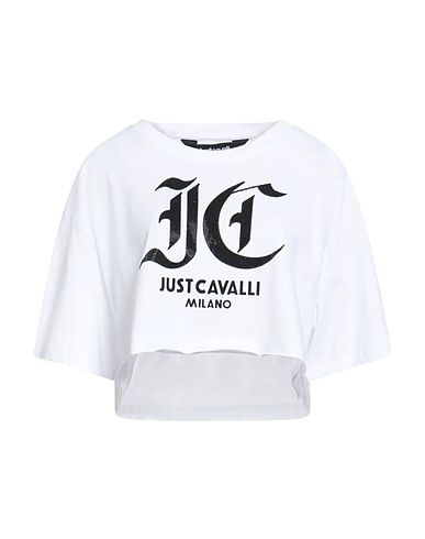 JUST CAVALLI Crop top White 100% Cotton