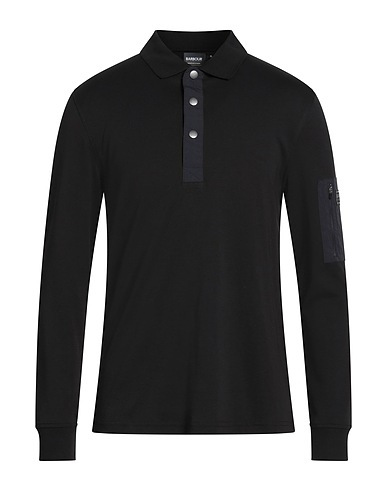 BARBOUR Polo shirt INTERNATIONAL Black 100% Cotton, Elastane