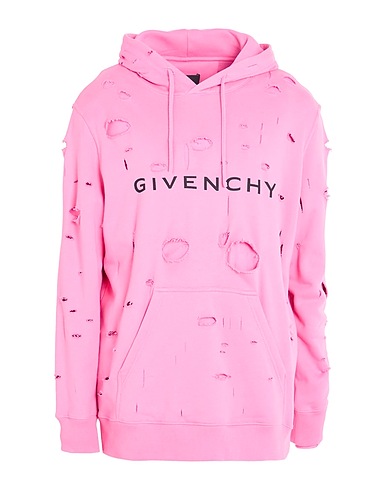 GIVENCHY Hooded track jacket  Pink 100% Cotton