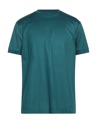 DANIELE FIESOLI Basic T-Shirt SELEZIONE Emerald green 100% Cotton