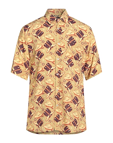 DANIELE ALESSANDRINI Patterned shirt 100% Viscose