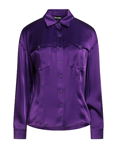 TOM FORD Однотонные рубашки и блузки 65% Ацетат, 35% Вискоза