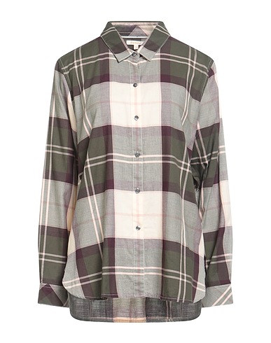 BARBOUR Checked shirt Military green 100% Cotton