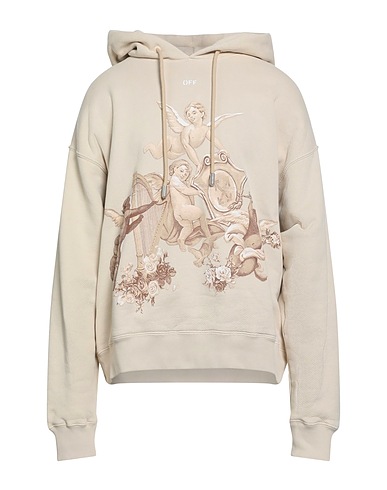 OFF-WHITE™ Hooded track jacket  Beige 100% Cotton