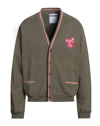 MOSCHINO Sweatshirt COUTURE Militärgrün 100% Baumwolle