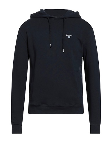 BARBOUR Hooded track jacket  Midnight blue 100% Cotton